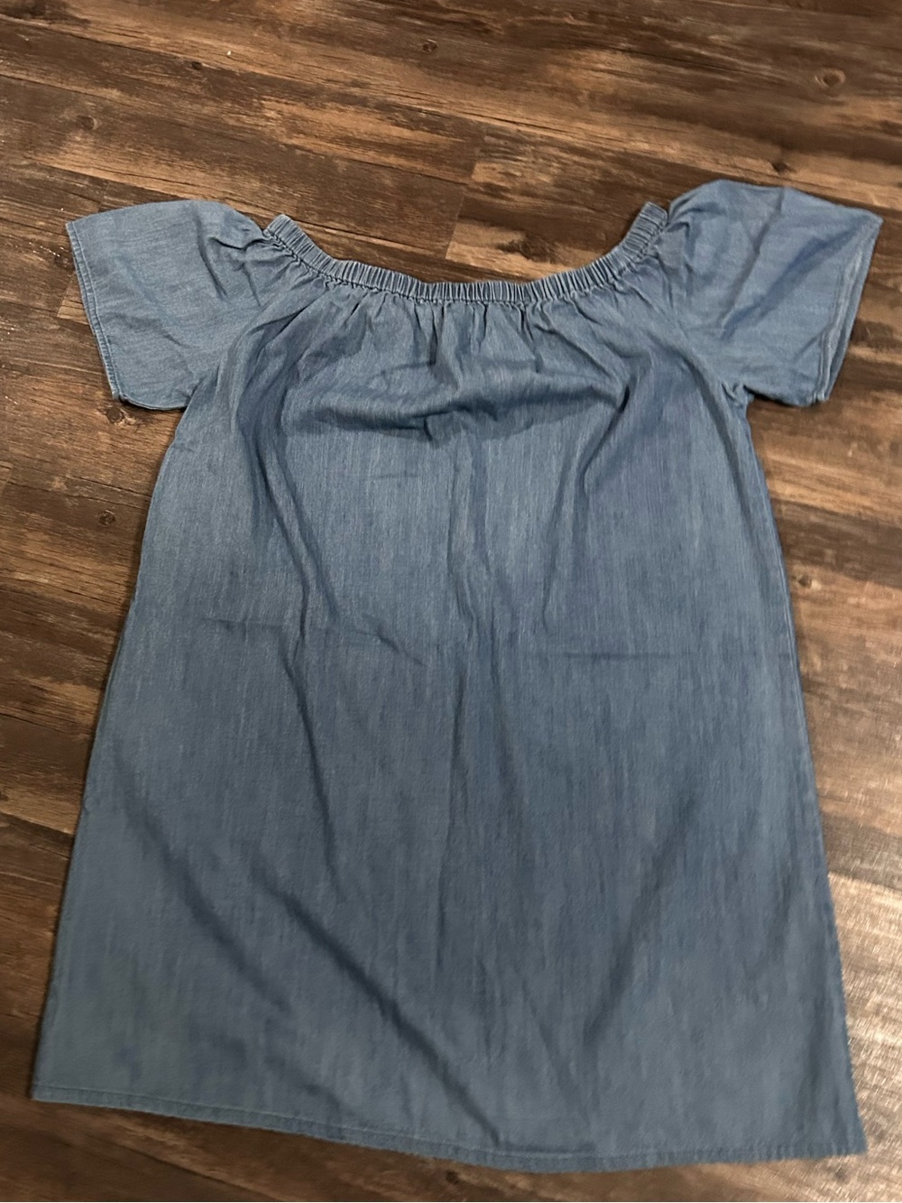 Merona off-the-shoulder chambray mini dress